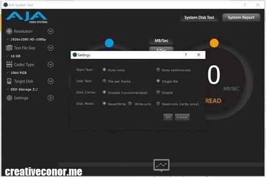AJA System Test